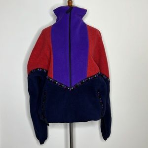 JACK WOLFSKIN ART Vintage Retro Polarsystem 90s Rare Fleece Jacket S